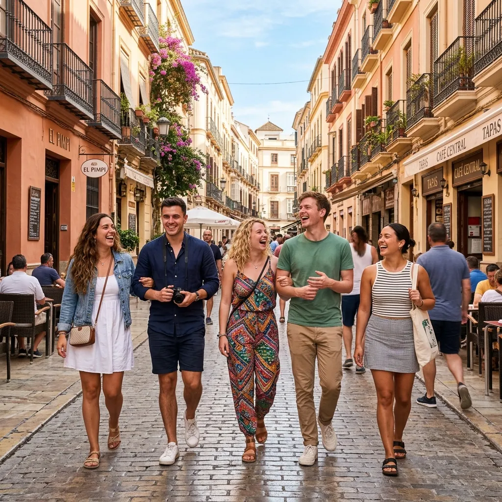 Group travel Malaga guide — Mercedes V-Class airport transfer minivan