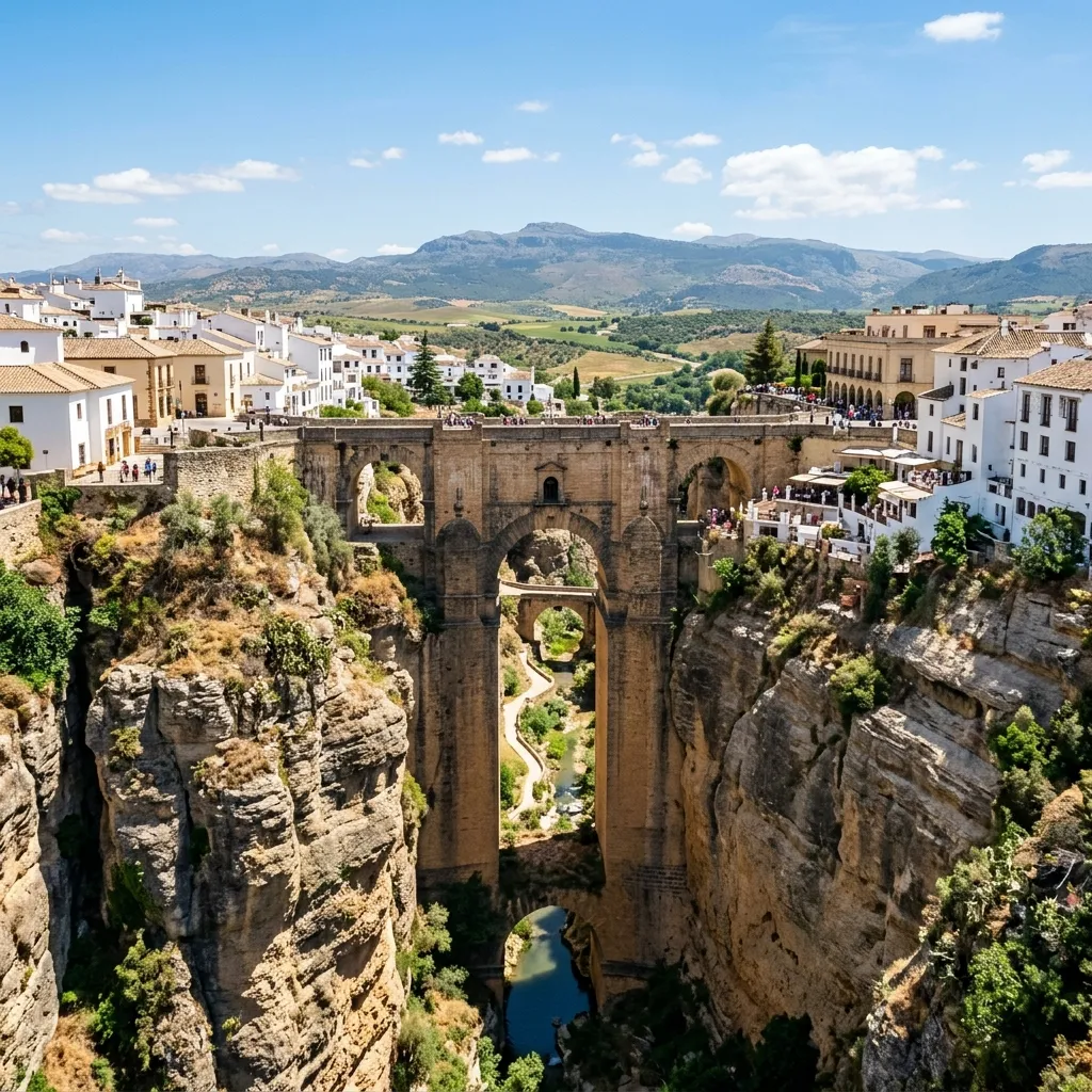 Day trip Malaga to Ronda — Puente Nuevo bridge gorge