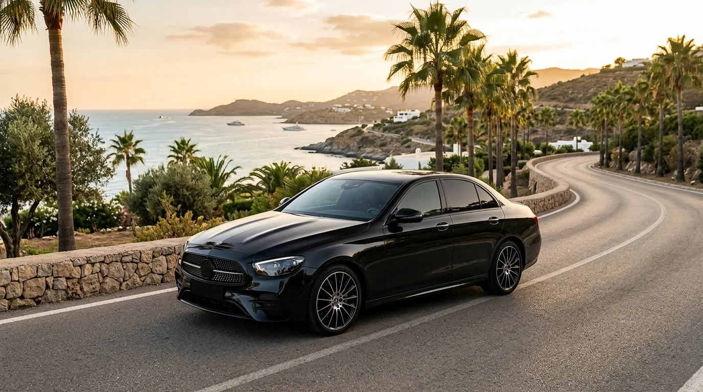 Malaga VIP Transfers Mercedes E-Class sedan — private airport transfer Malaga taxi