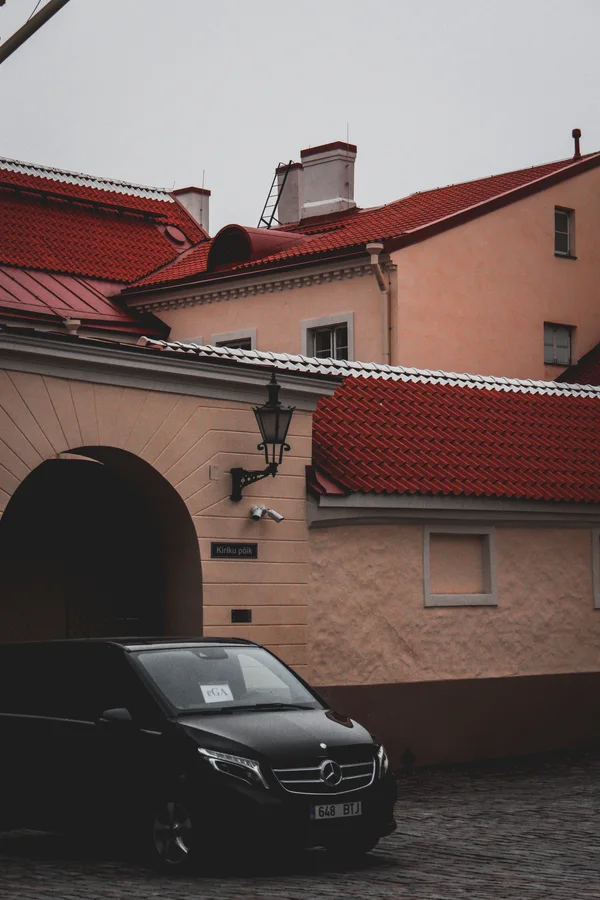 Malaga airport transfer Mercedes V-Class full exterior group transfer