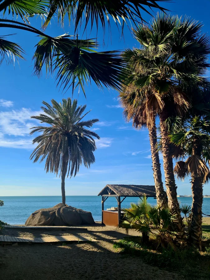 Malaga beach Costa del Sol airport transfer beautiful coastline