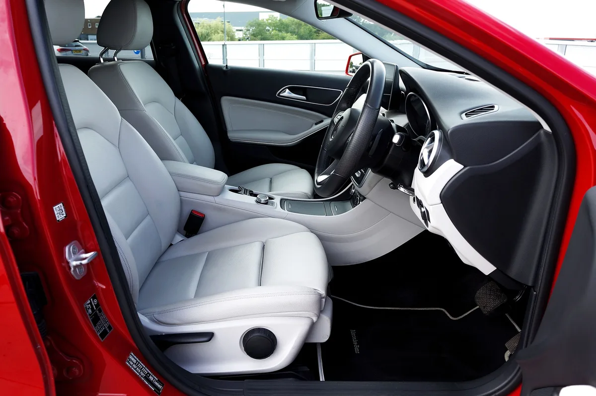 Malaga private transfer Mercedes interior leather seats luxury cabin