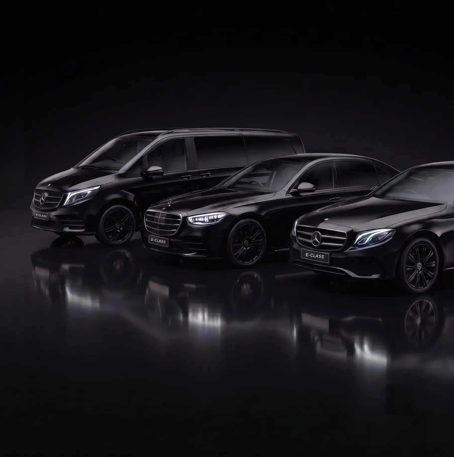 Malaga VIP transfers Mercedes fleet V-Class S-Class E-Class airport service